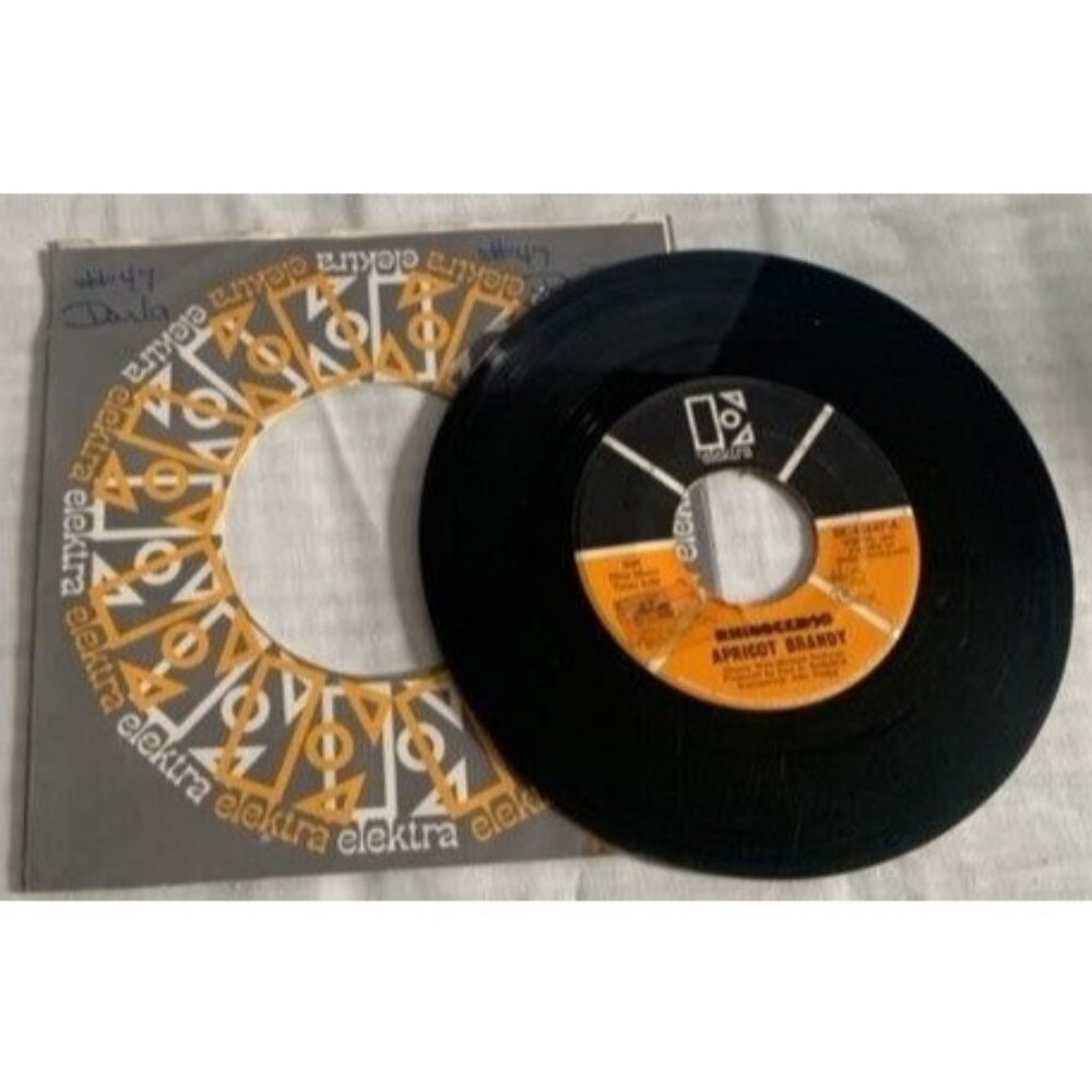 Rhinoceros - When You Say You're Sorry & Apricot Brandy 45 Record with Sleeve